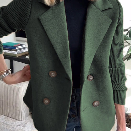 Olivia – Double-Breasted Knit Blazer