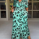 Helga - Leopard Print Maxi Dress