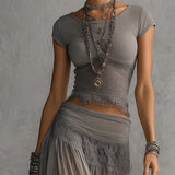 Paulina – grey lace slimming set