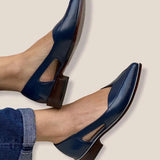 BALLET FLATS WITH SIDE CUT-OUT
