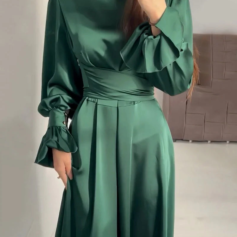 ItalianFrost - Satin Maxi Dress