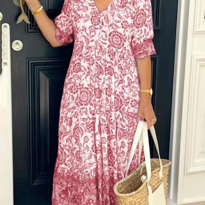 Zevora - Elegant Midi Dress