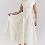 Lucia - Pleated Midi Dress