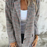 Abby - Classic Checkered Blazer