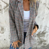 Abby - Classic Checkered Blazer