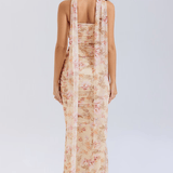 SERAPHINA - MESH CORSET MIDI DRESS