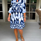 Talia - Printed Midi Dress