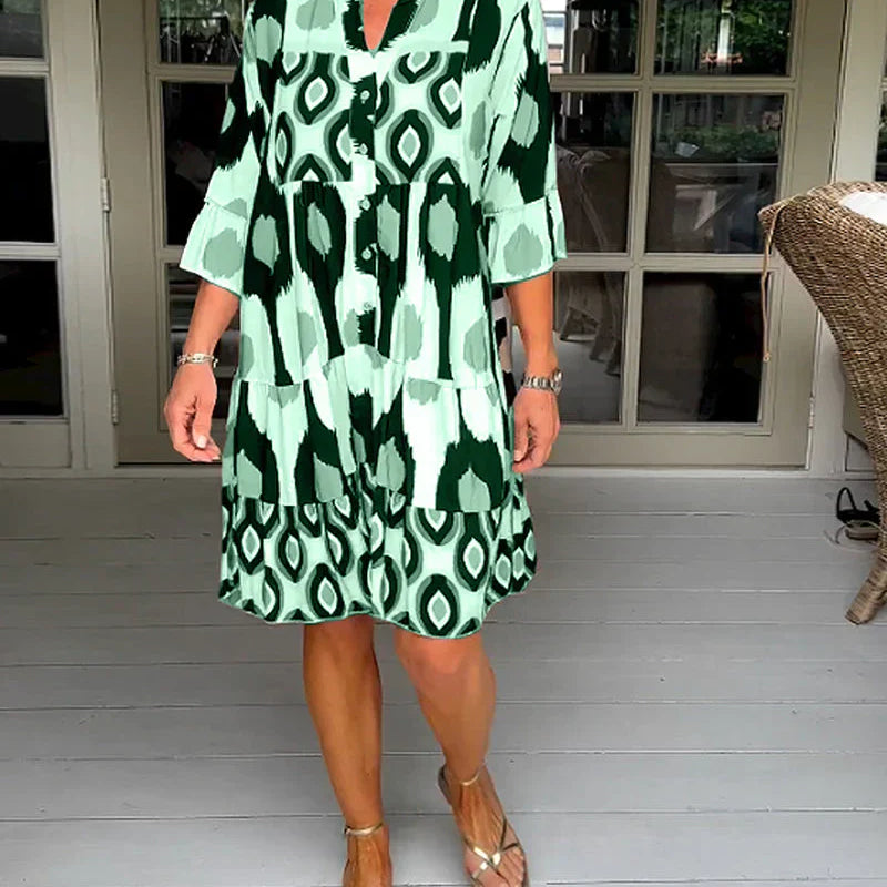 Talia - Printed Midi Dress