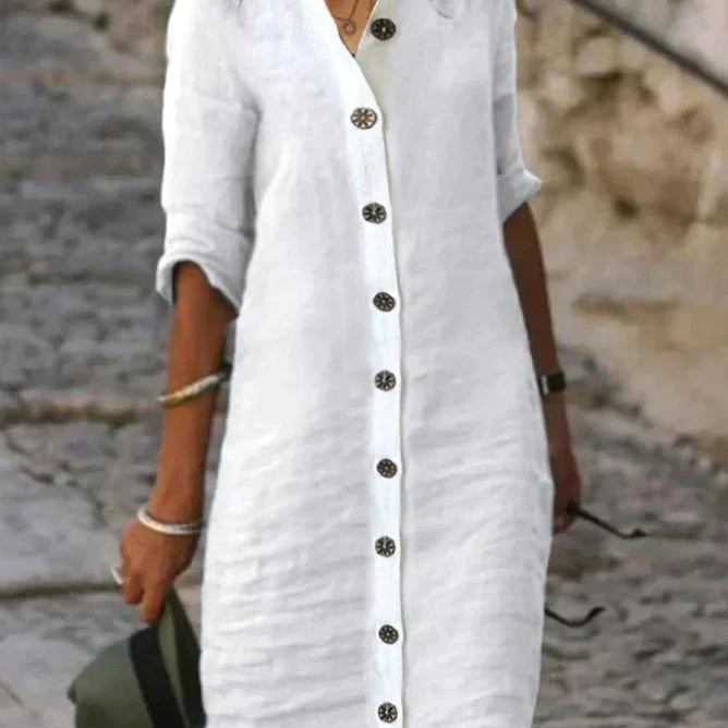 Loes -Classic Summer Midi Dress