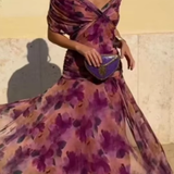 Valentina | V-neck Maxi Dress