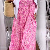 Rosma - Printed Maxi Dress with V-neck and Short Sleeves