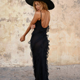 Zara - Ruffled Maxi Dress