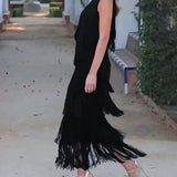 Lauren - Maxi Dress with fringes