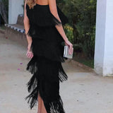 Lauren - Maxi Dress with fringes