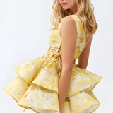 Daphne | Floral One Shoulder Mini Dress