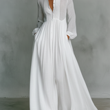 Alisa | Minimalist linen maxi dres