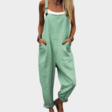 Severina | Dungarees with Pastel Floral Print
