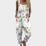 Florina | Dungarees with Delicate Swan Print