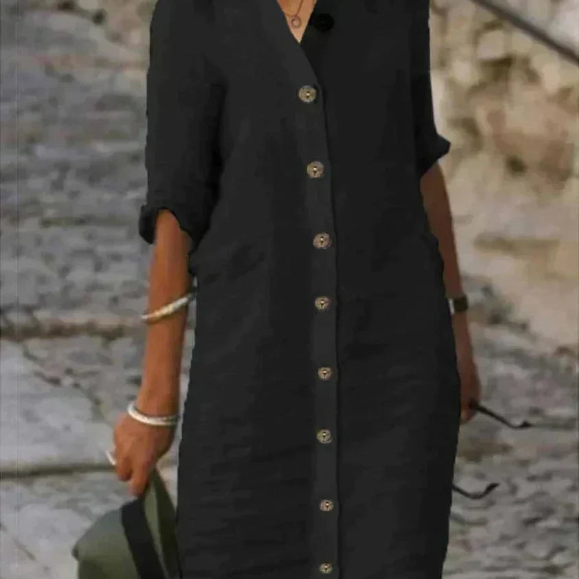 Loes -Classic Summer Midi Dress