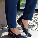 BALLET FLATS WITH SIDE CUT-OUT