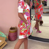 Nadia - Printed midi dress