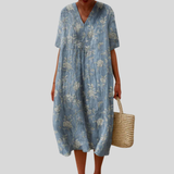 Genevieve | Flattering Printed Summer Dress