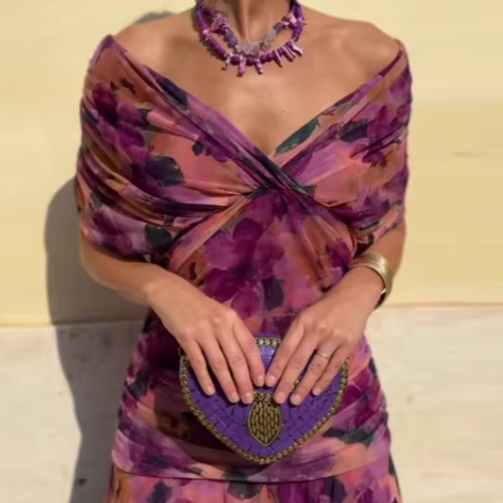 Valentina | V-neck Maxi Dress