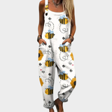 Marlies | Dungarees with Rural Bee Print