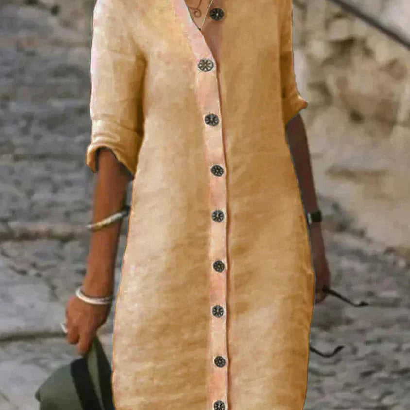 Loes -Classic Summer Midi Dress