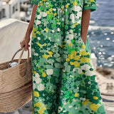 Elena | Loose and Lightweight Floral Midi Dress