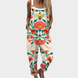 Karmela | Dungarees with Calm Floral Print