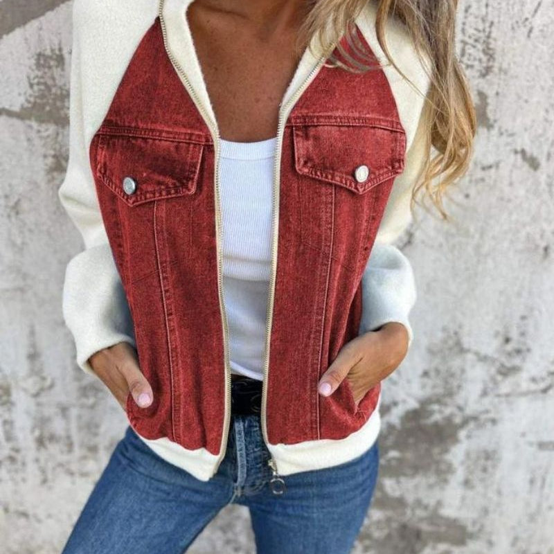 ANIDIA - Modern denim fabric jacket