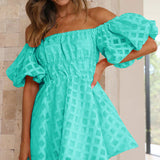 Evie - Puff Sleeve Mini Dress