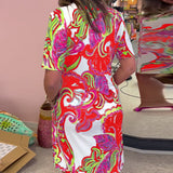 Nadia - Printed midi dress