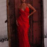 Zara - Ruffled Maxi Dress