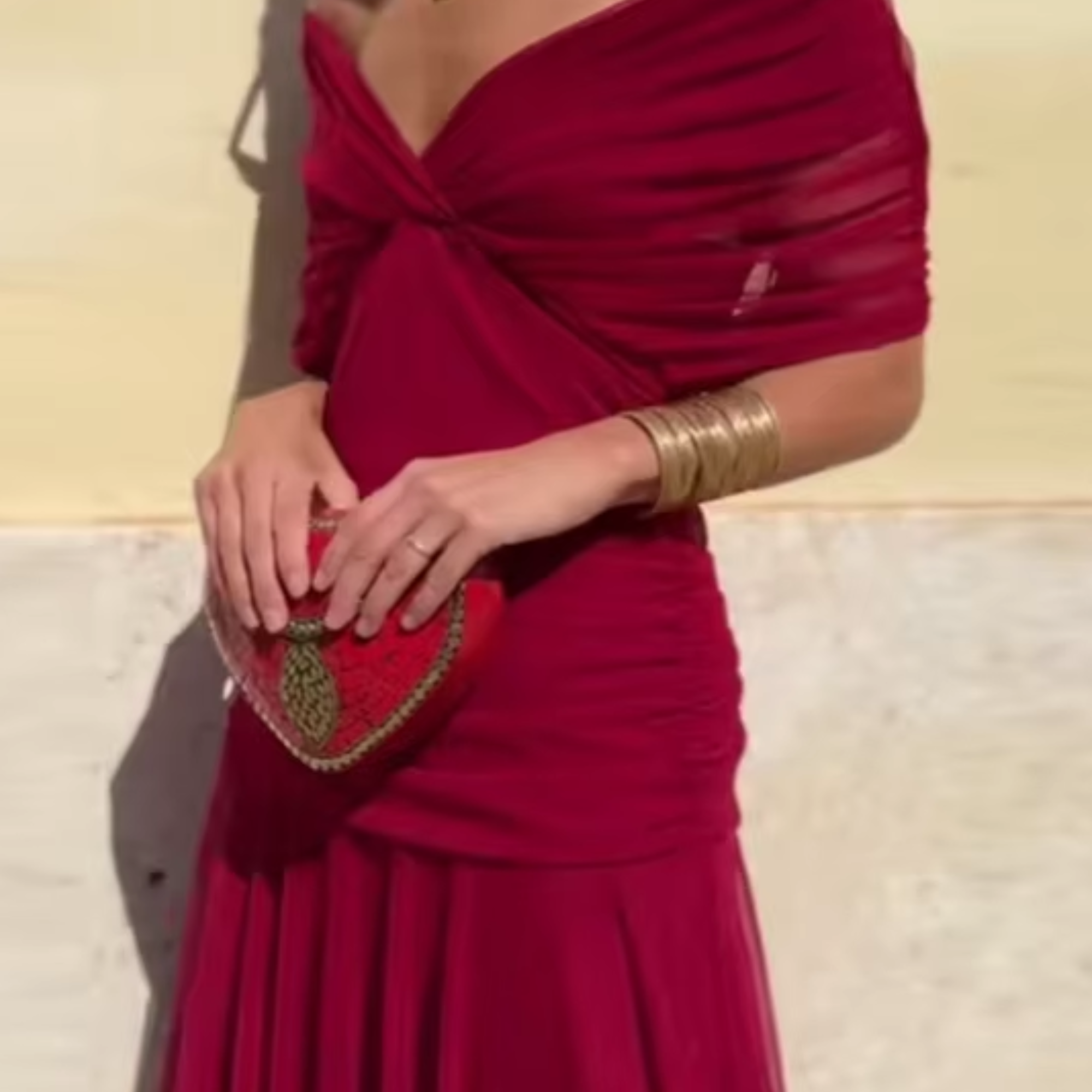 Valentina | V-neck Maxi Dress