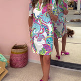 Nadia - Printed midi dress