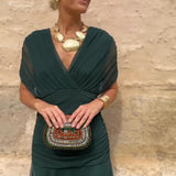 Valentina | V-neck Maxi Dress