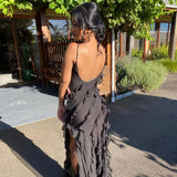 Zara - Ruffled Maxi Dress