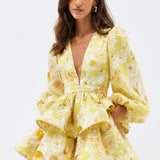 Raelynn - Floral Ruffle Mini Dress