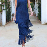 Lauren - Maxi Dress with fringes
