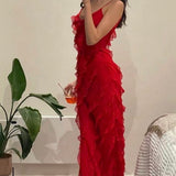 Zara - Ruffled Maxi Dress