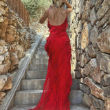 Zara - Ruffled Maxi Dress