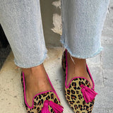 Asma™ - Leopard print flat shoes