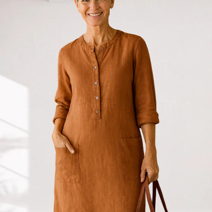 EVI | Casual women's dress with a relaxed fit and timeless look for everyday wear