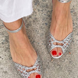 Isadora | Golden Woven Sandals