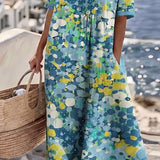 Elena | Loose and Lightweight Floral Midi Dress