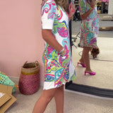 Nadia - Printed midi dress