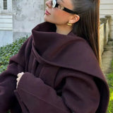 Bordeaux Wrap Coat
