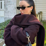 Bordeaux Wrap Coat